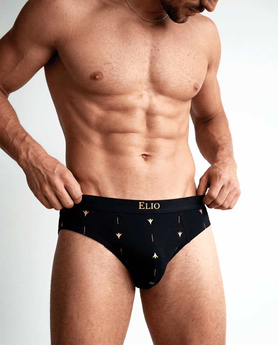 Black Cotton Brief