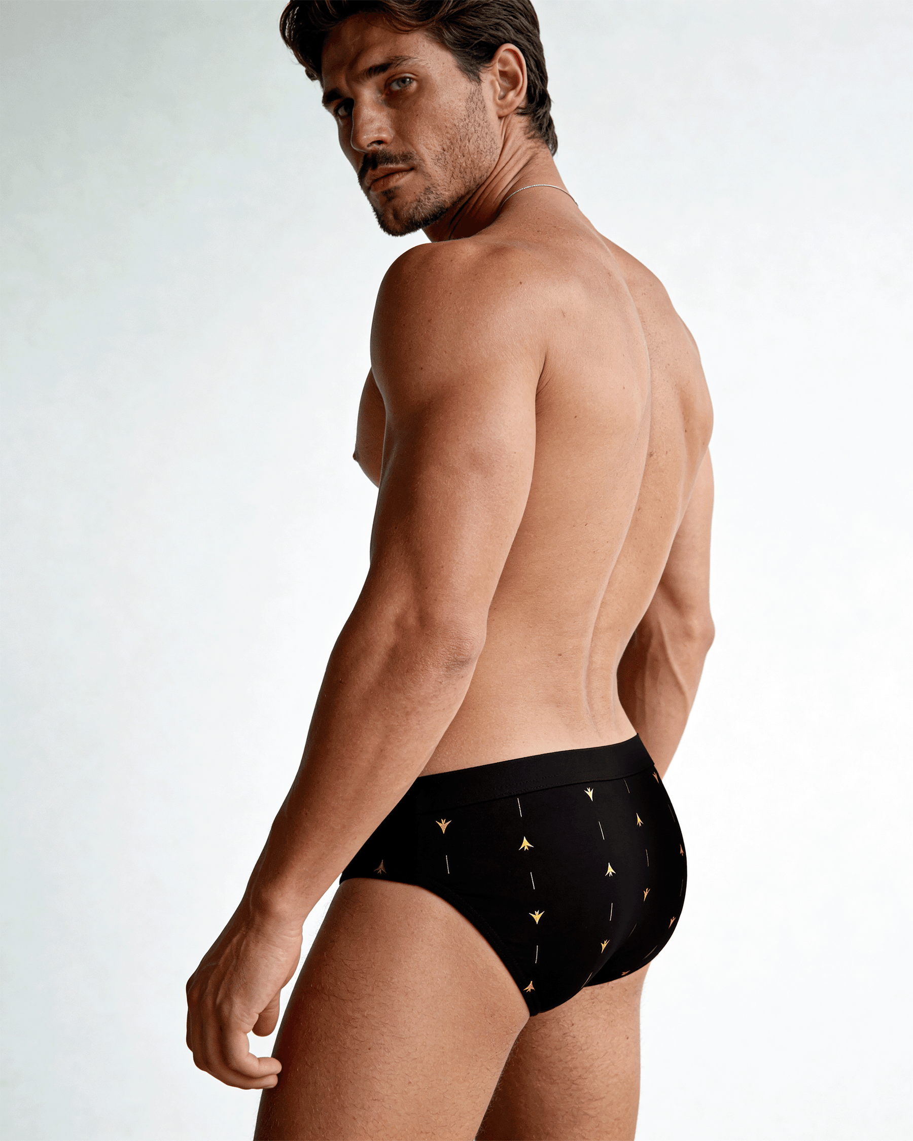 Black Cotton Brief
