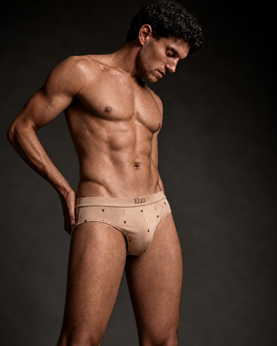 Tan Cotton Brief