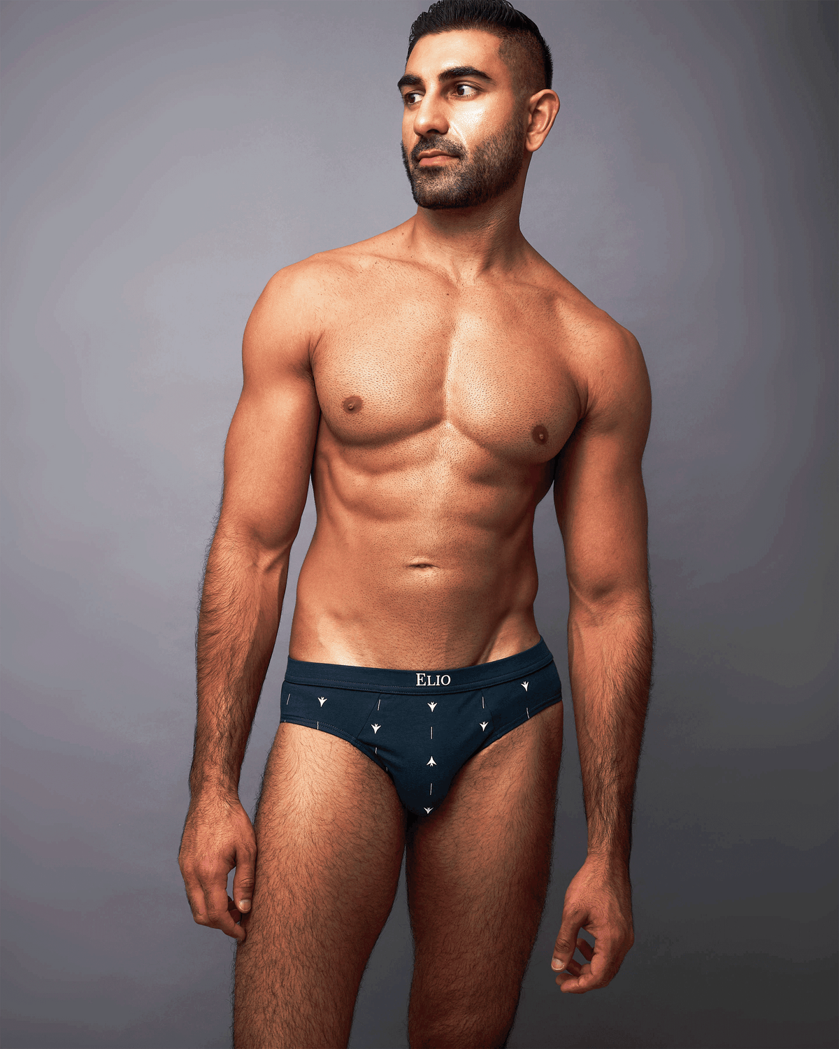 Navy Cotton Brief