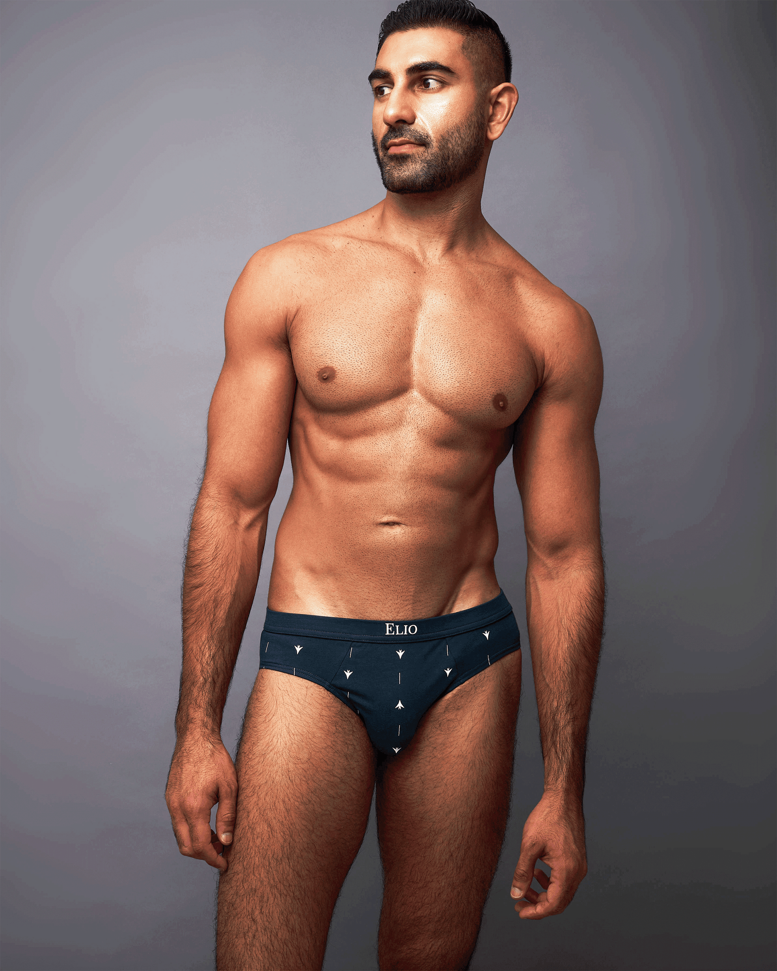 Navy Cotton Brief