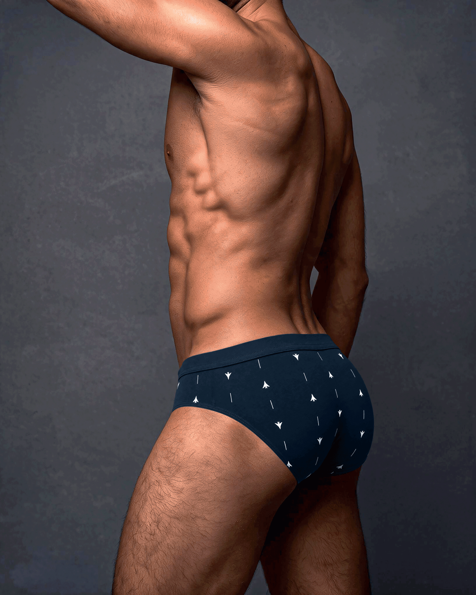Navy Cotton Brief