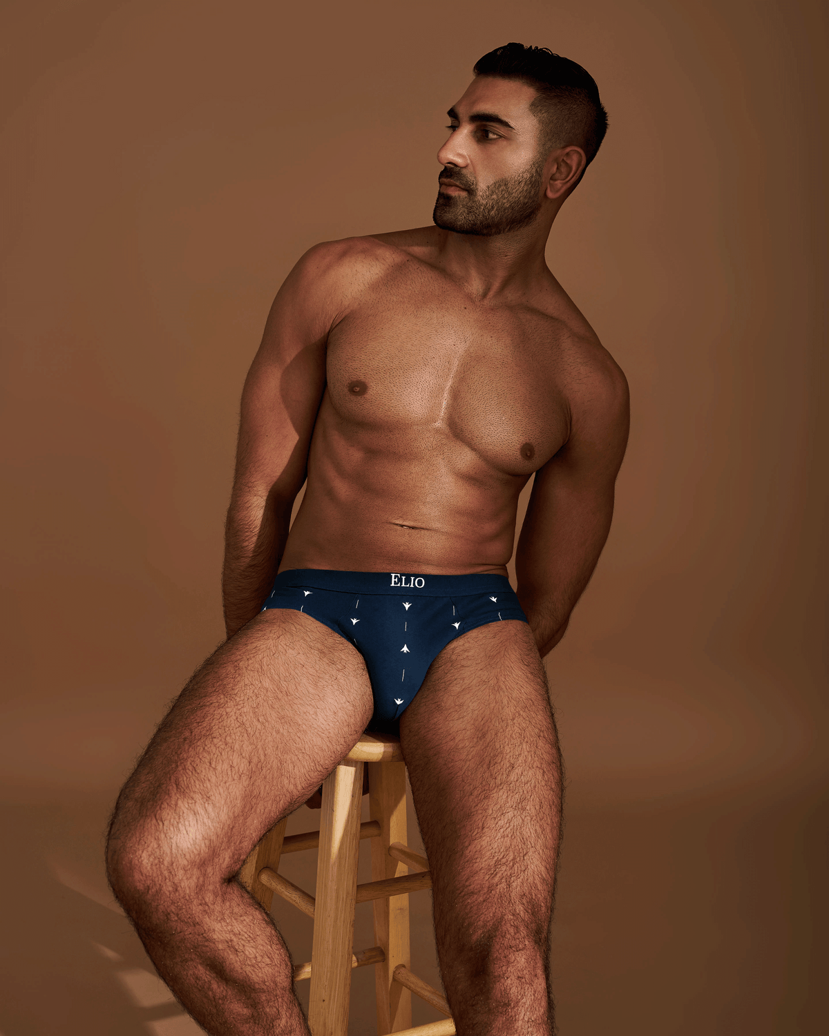 Navy Cotton Brief