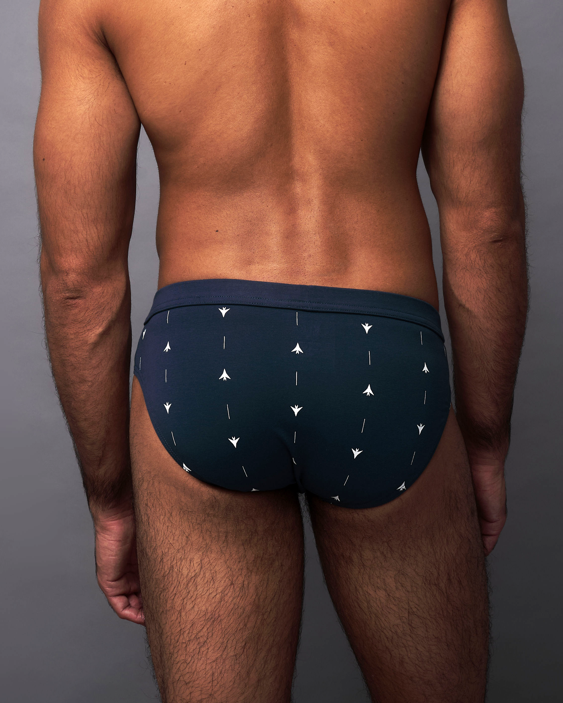 Navy Cotton Brief