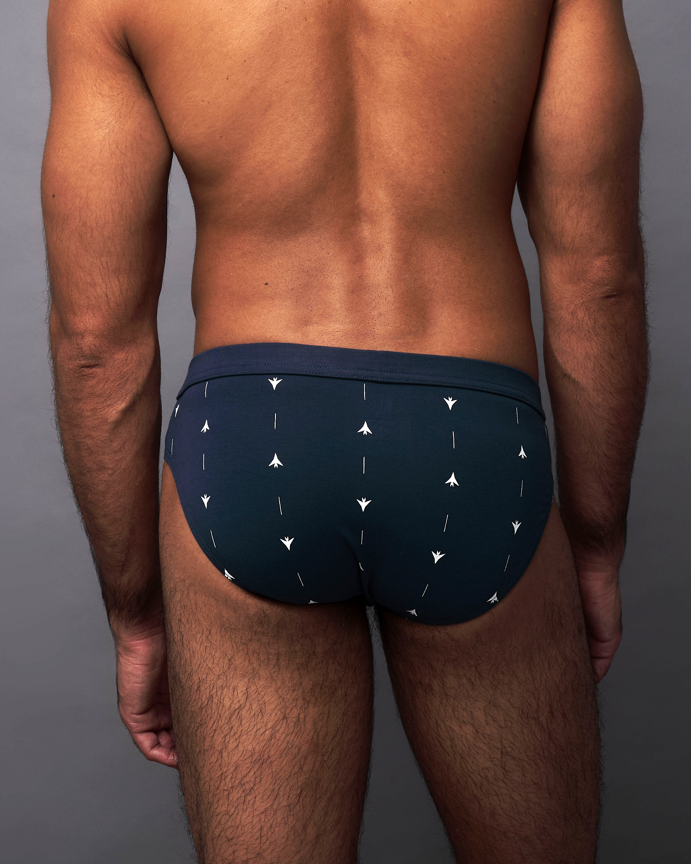 Navy Cotton Brief