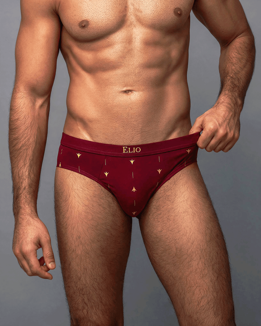 Crimson Cotton Brief